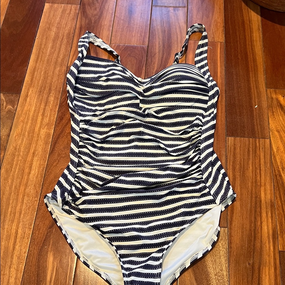 Striped One-Piece Swimsuit